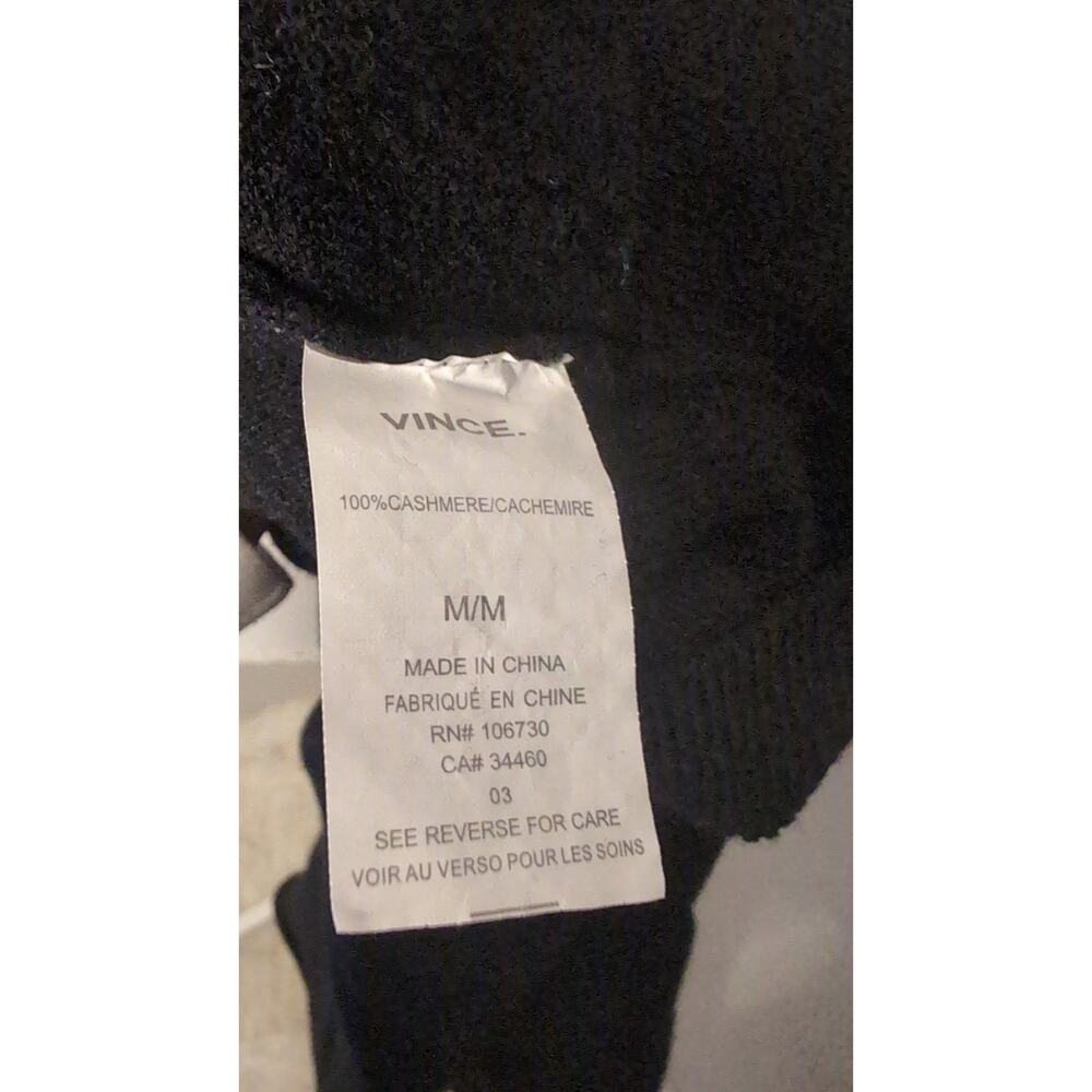 Vince Pure cashmere  poncho black sweater hoodie - Picture 11 of 12